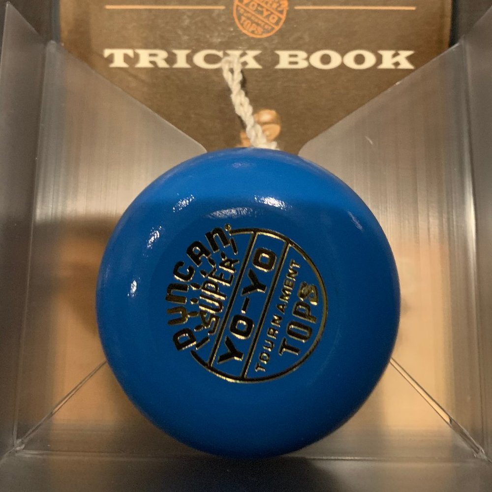 Duncan Blue Yo-Yo Replica 1955 w/ Trick Book
